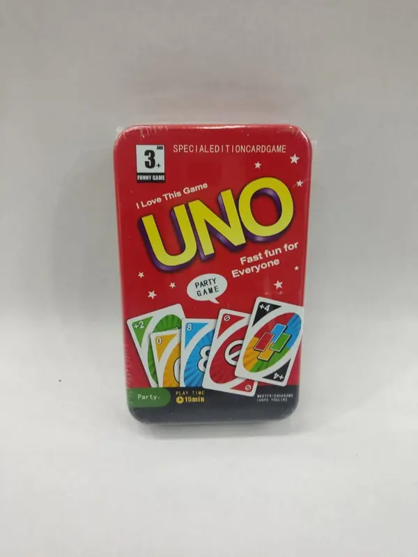 لعبة أونو علبة معدن، متعة لا تنتهي في أي مكان