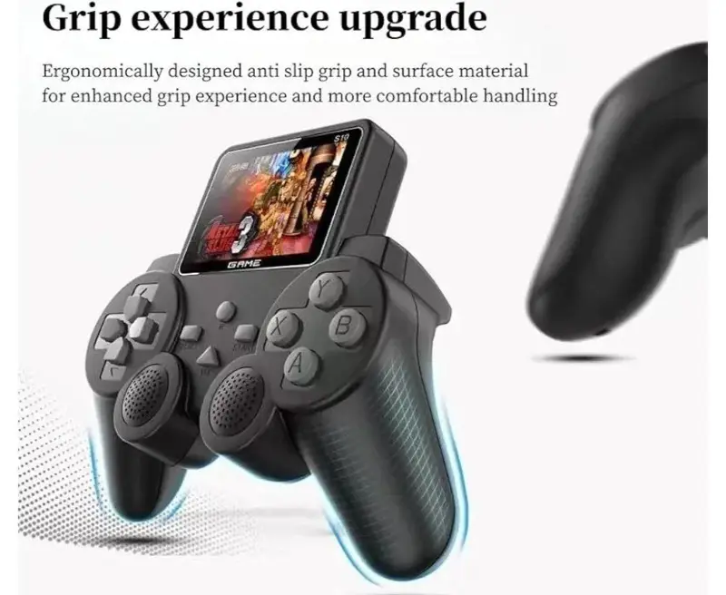 جهاز أتاري محمول بشكل دراع بلاي ستيشن مع شاشة مدمجة