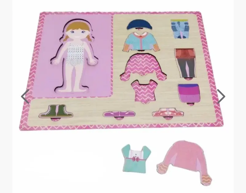 بازل المطابقة الخشبي، لعبة تعليمية لتنمية مهارات طفلك