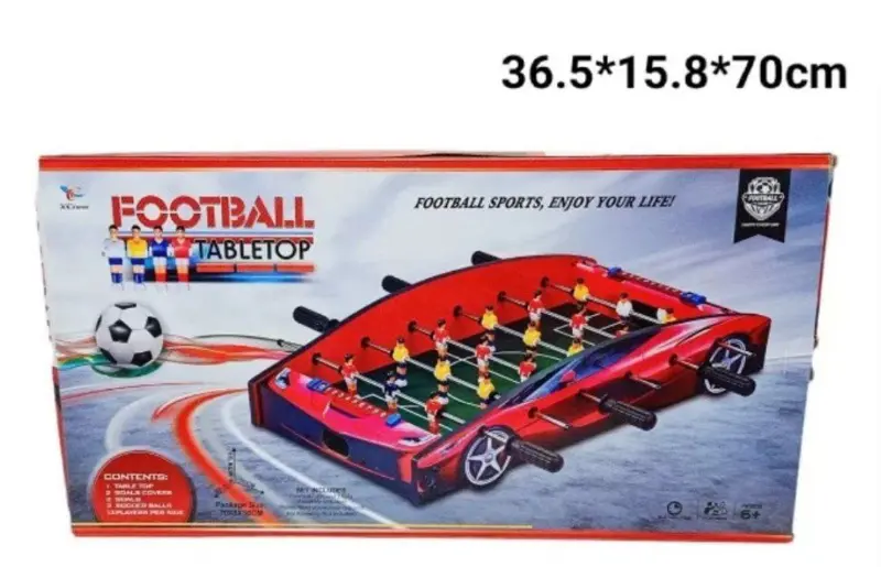 طاولة كرة القدم الخشبية الكبيرة، تحدي المنافسة العائلية الشيقة