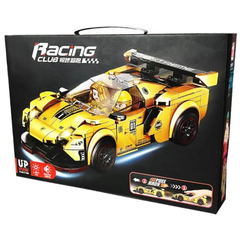 ميكانو سيارة السباق التفاعلية، 270 قطعة تركيب بمؤثرات صوتية وضوئية وحركة