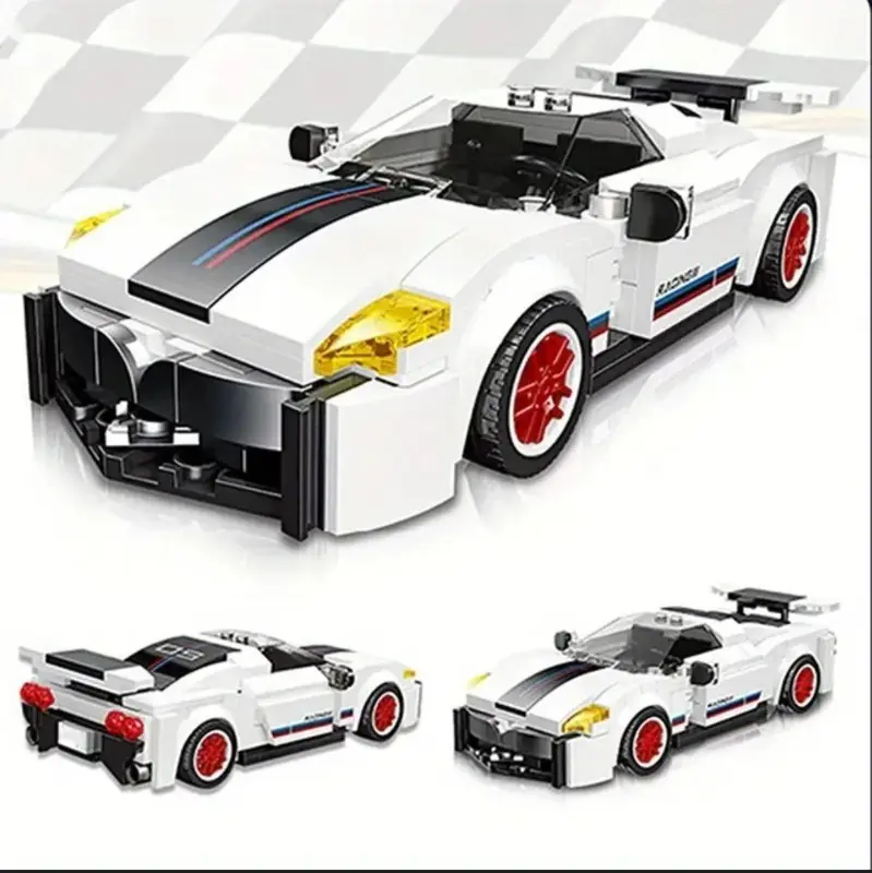 ميكانو سيارة السباق الرياضية من جي-ستار، 258 قطعة لتجربة بناء مُثيرة