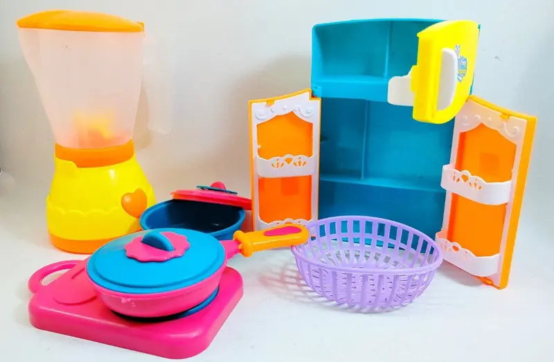 طقم مطبخ 3 في 1، ثلاجة وخلاط وبوتاجاز