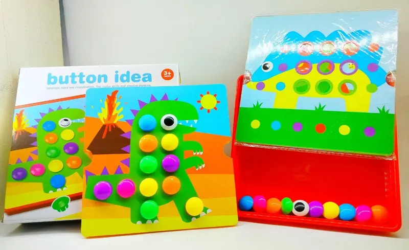 لعبة الأزرار الإبداعية، 12 شكلاً و46 دبوسًا