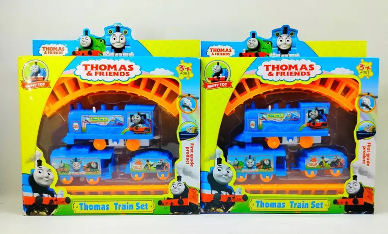 قطار توماس المتحرك، مجموعة بـ 3 عربات وخامة عالية الجودة