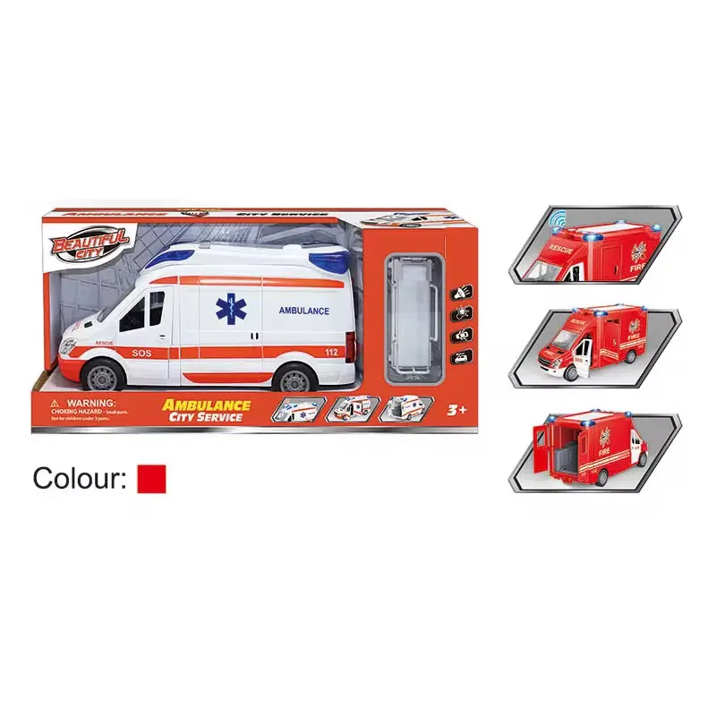 سيارة الإسعاف التفاعلية مع مؤثرات صوتية وضوئية