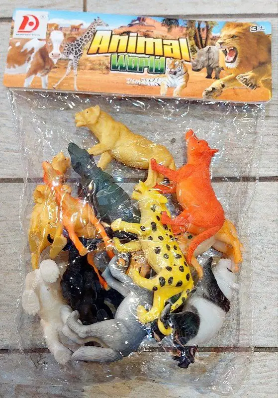 مجموعة مجسمات الحيوانات المتنوعة للأطفال