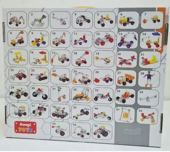 مجموعة ميكانو البناء المعدنية 45 قطعة