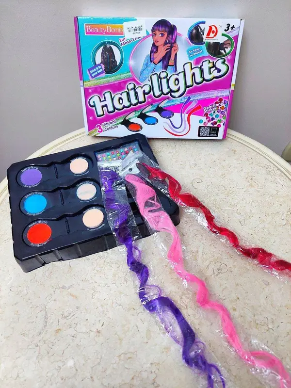 مجموعة تلوين الشعر المؤقتة للأطفال