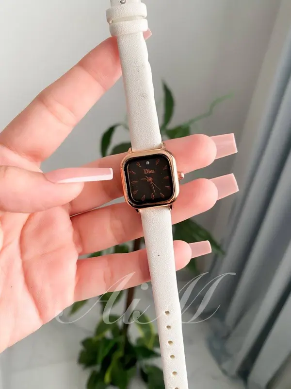 ساعة ليندا النسائية بسوار جلد