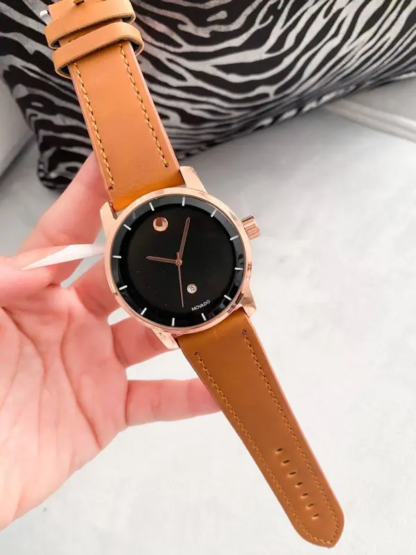 ساعة موفادو كلاسيك جلد رجالي