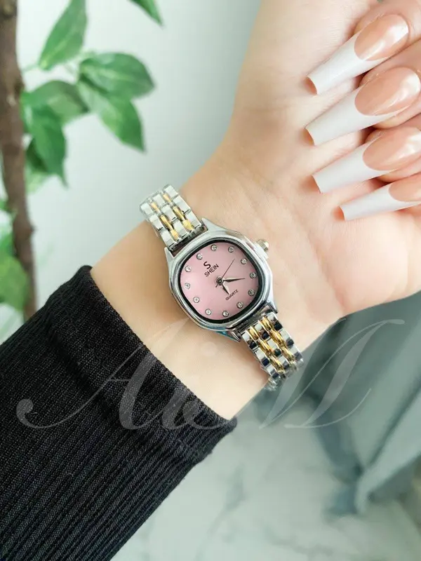 ساعة شين أنسيال إصدار ثنائي ذهبي وفضي حريمي