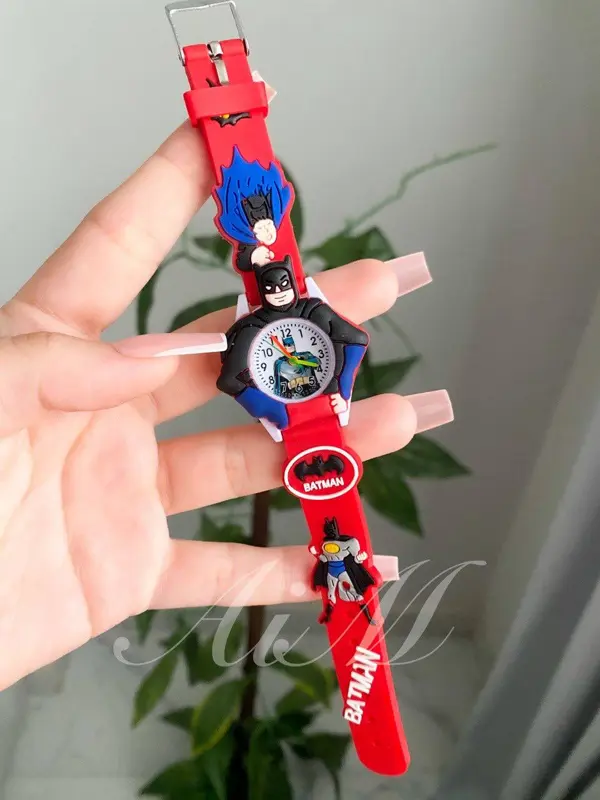 ساعة أطفال ديزني رابر زرقاء بشخصية بتمان