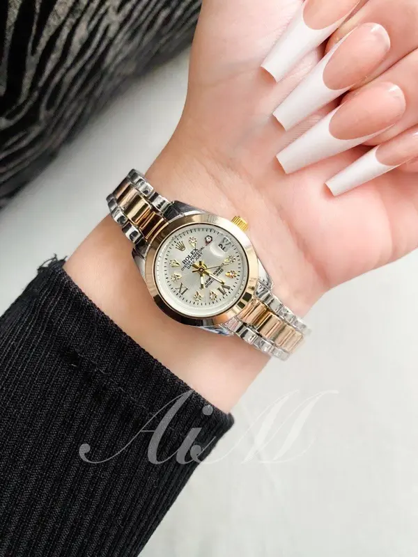 ساعة رولكس ماين ميني أنسيال فضية حريمي