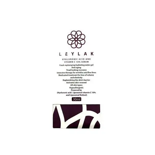 ليلاك سيروم الهيالورونيك أسيد وفيتامين سي المرطب لبشرة نقية