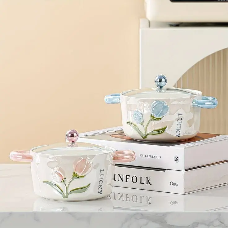 حلة الإندومي متعددة الاستخدامات بورسلين