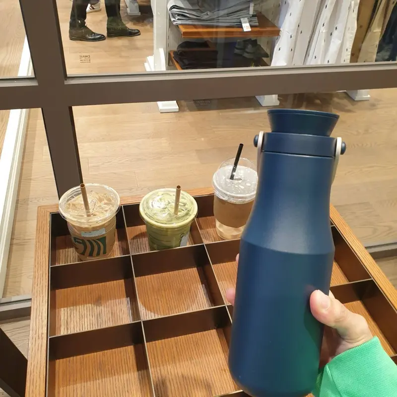 زجاجة حرارية أنيقة من الستانلس ستيل