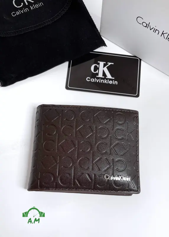 محفظة كالفن كلاين الأنيقة للرجال جلد اصلي