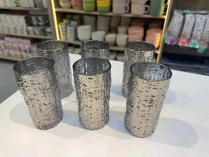 طقم شوب 6 قطع مدور طويل