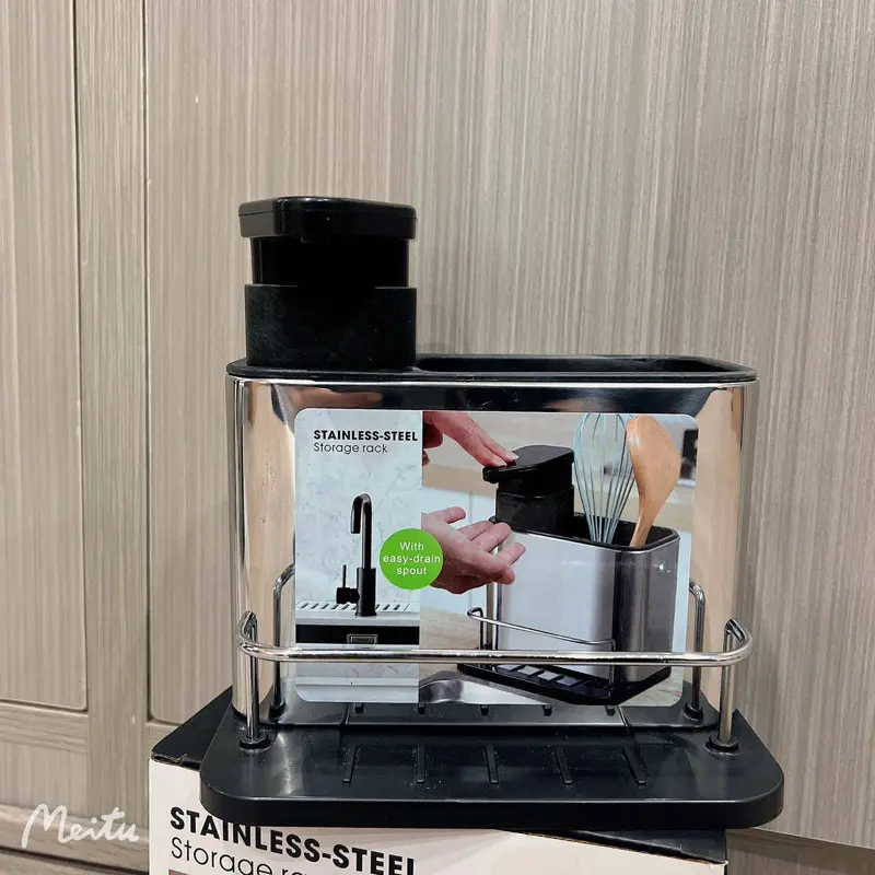 منظم حوض المطبخ 3 في 1 (ستانلس ستيل 304)