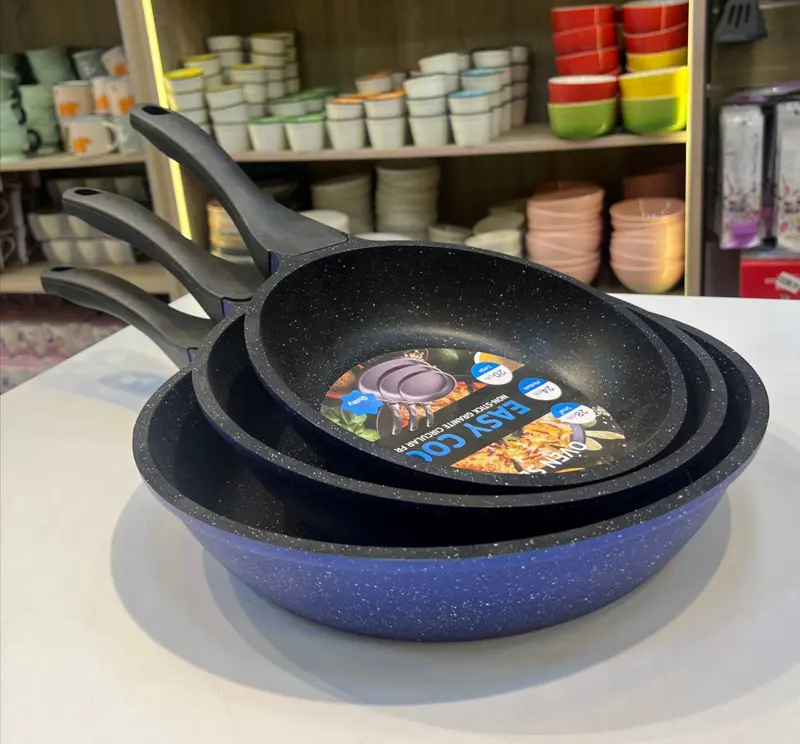 طقم مقلاة جرانيت 3قطع