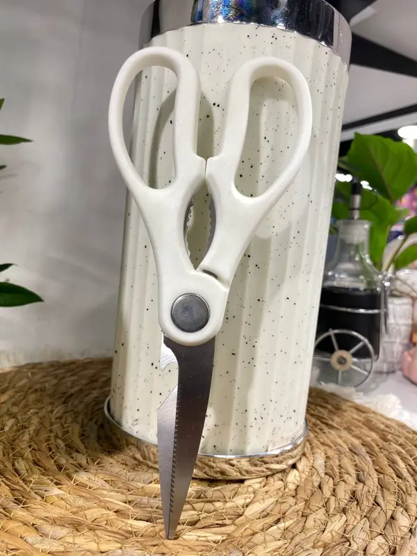 طقم سكاكين دوّار 7 قطع بتغطية الجرانيت (الموفر للمساحة)