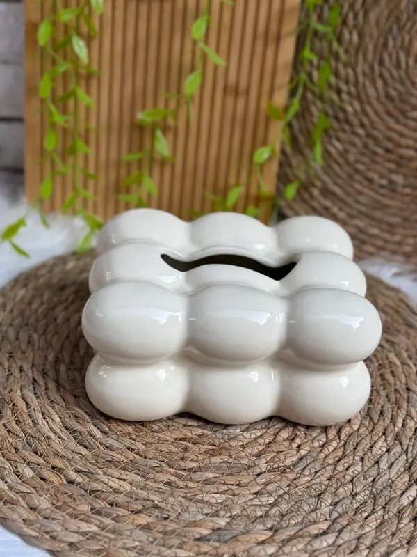 علبة مناديل بابلز بورسلين