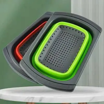 مصفاة حوض سيليكون قابلة للطي (سوستة)