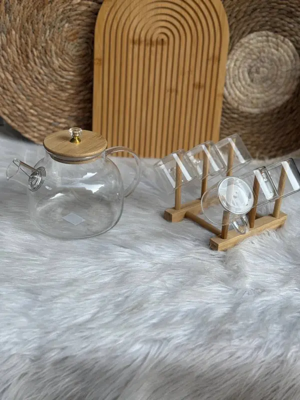 طقم شاي زجاجي