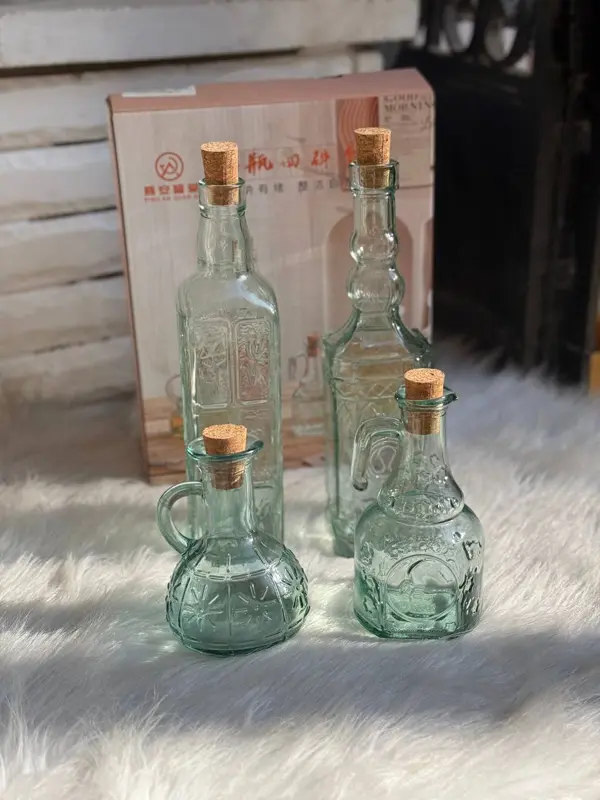 طقم زجاجات زيت وخل بتصميم إيطالي