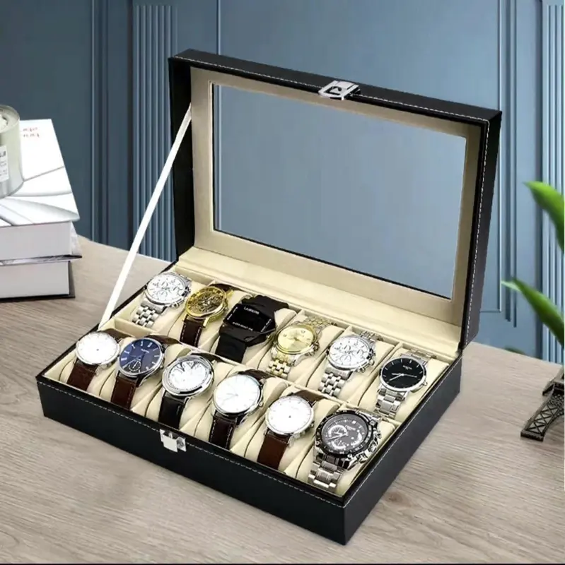 صندوق منظم للساعات والمجوهرات 12خانه