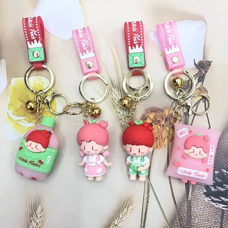 ميداليات بتصميم "Litchi Peach" - كوليكشن "الفواكه الساحرة"