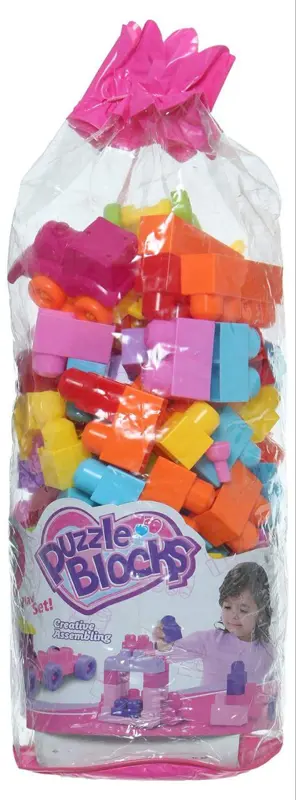 شنطة مكعبات البناء الكبيرة، لتنمية الإبداع والمهارات الهندسية