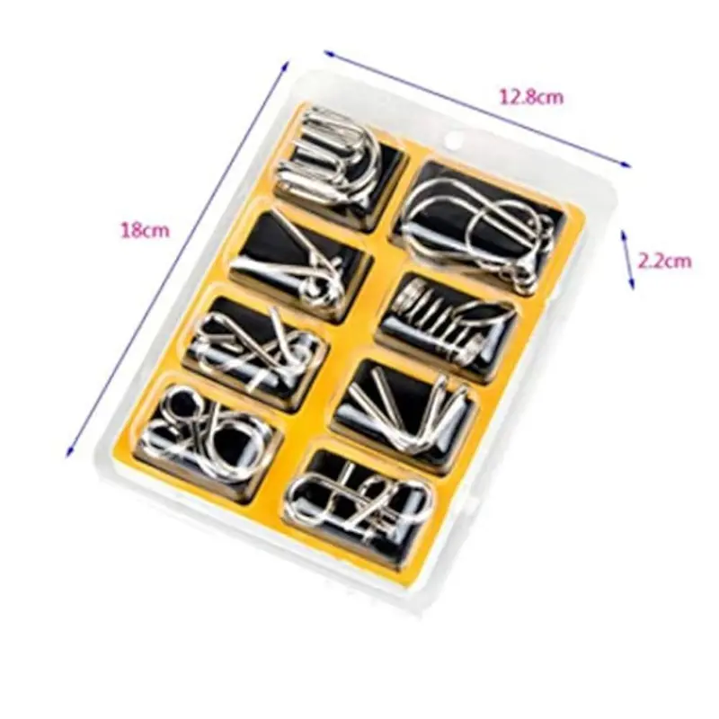 مجموعة ألغاز الأسلاك المعدنية، 8 تحديات ذهنية فريدة