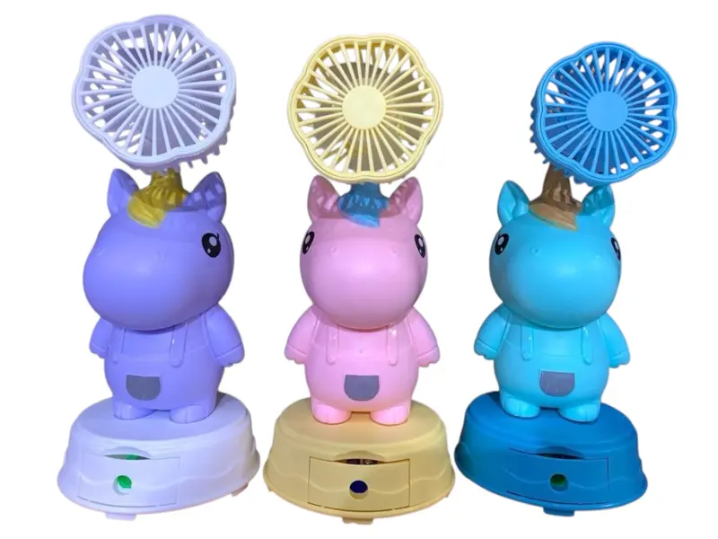 مروحة يدوية USB بتصميم يونيكورن