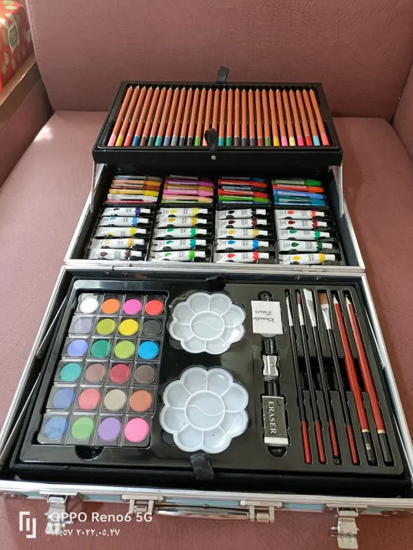 شنطة الرسم الاحترافية المتكاملة، عالم من الألوان والإبداع