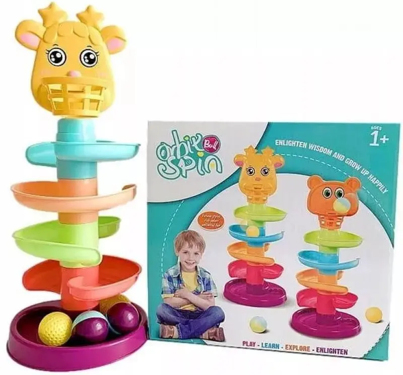 برج الدبدوب التعليمي، لعبة تدحرج الكرات لتنمية المهارات