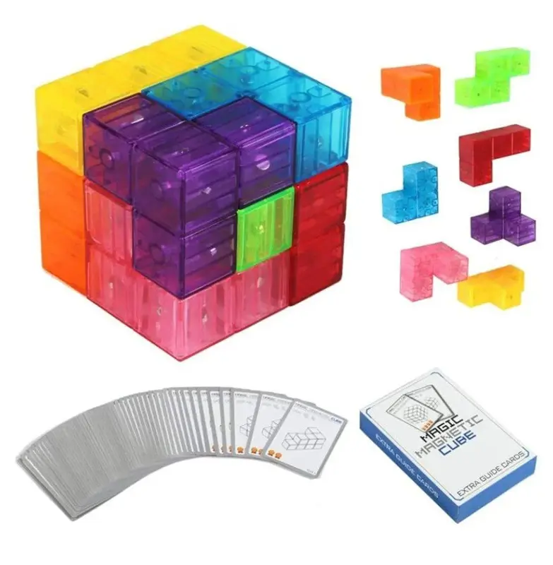 مكعبات المغناطيس، لعبة الأشكال الإبداعية لتنمية العقل
