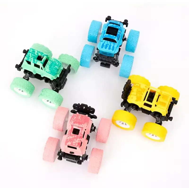 مجموعة سيارات سباق بول باك، 4 قطع بمحرك سحب قوي