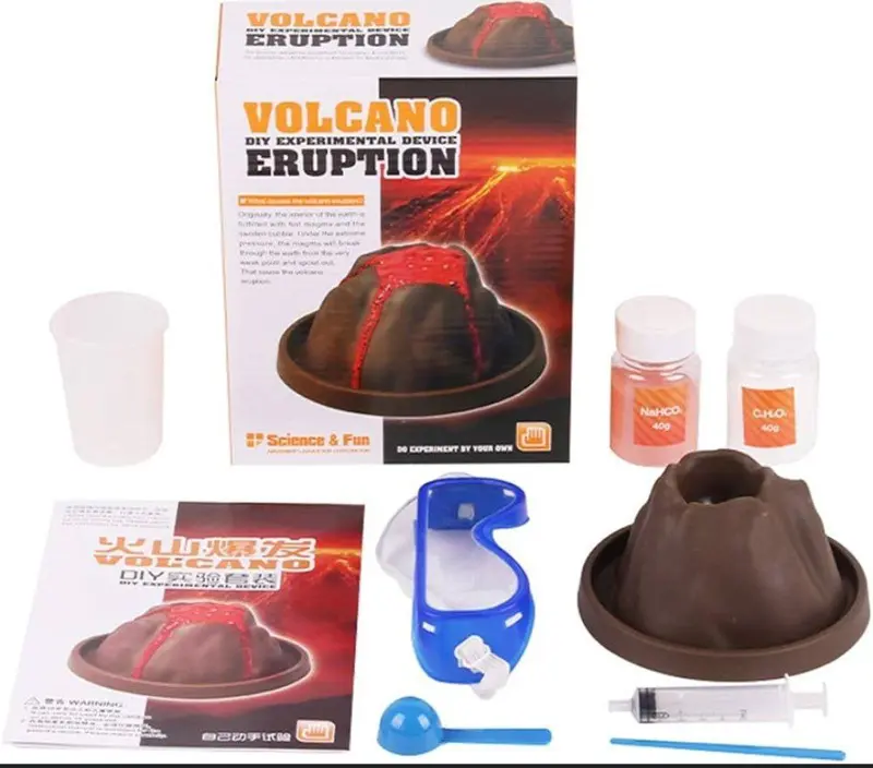 مجموعة بركان العلوم، تجربة علمية لإثارة فضول الأطفال