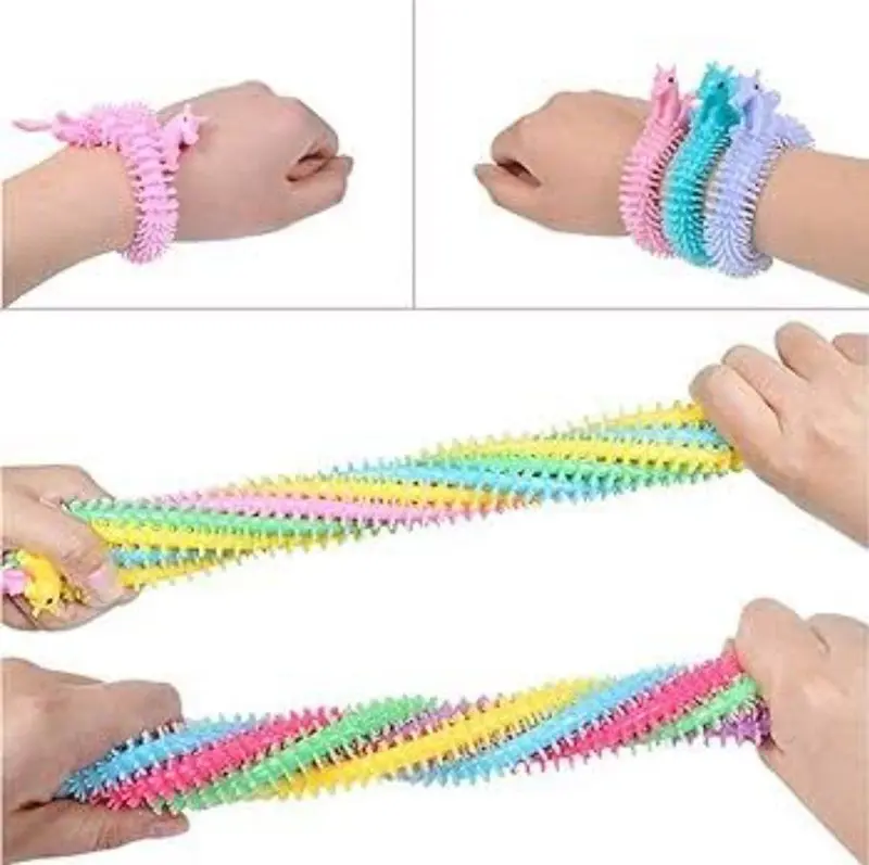 استك حسية قابلة للتمدد بتصميم يونيكورن، لعبة لتنمية المهارات الحسية