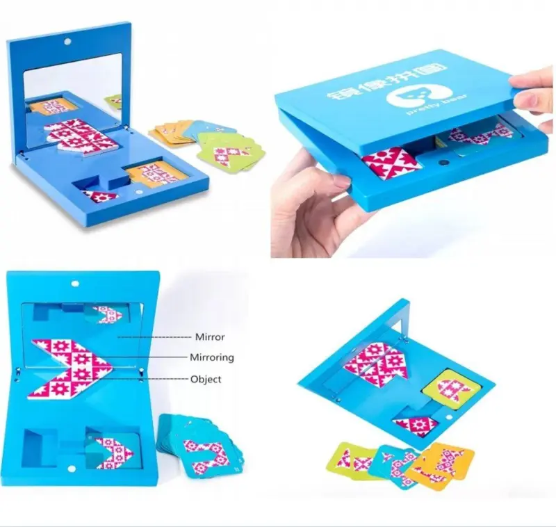 لعبة الألغاز تانجرام الخشبية، تحدي الذكاء والإبداع بقطع هندسية