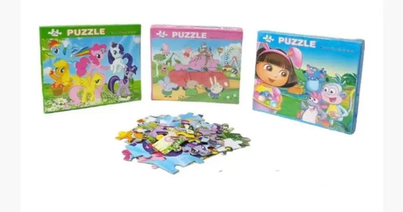 بازل الحيوانات الكرتونية، لتنمية التركيز ومهارات حل الألغاز