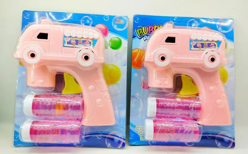 مسدس الفقاعات على شكل عربة آيس كريم، لعبة يدوية لصنع فقاعات كثيفة