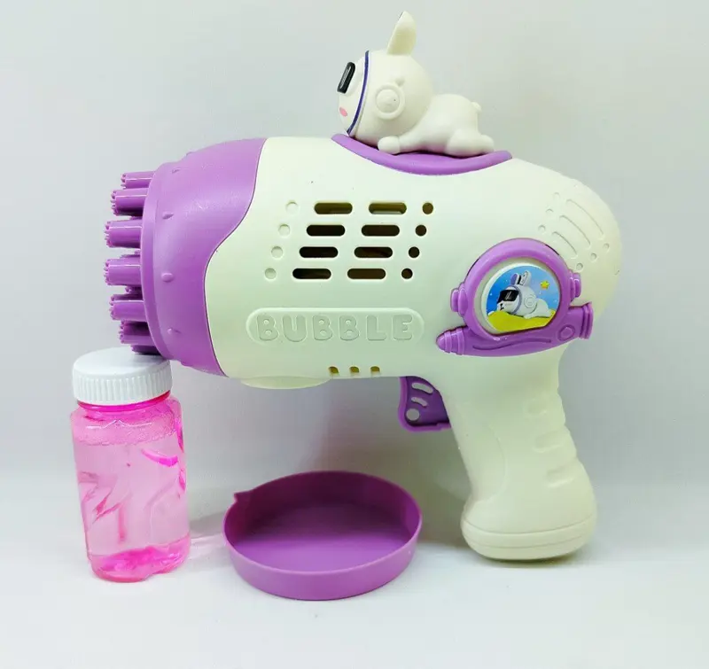 مسدس الفقاعات العملاق، بتصميم 23 فتحة وأرنوبة لطيفة