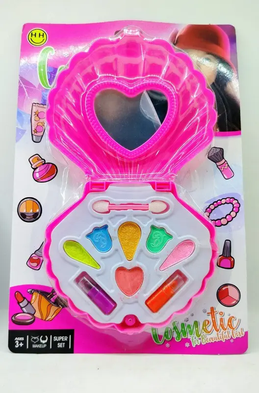 مجموعة مكياج الصدفة، للأميرات الصغيرات بخامات آمنة