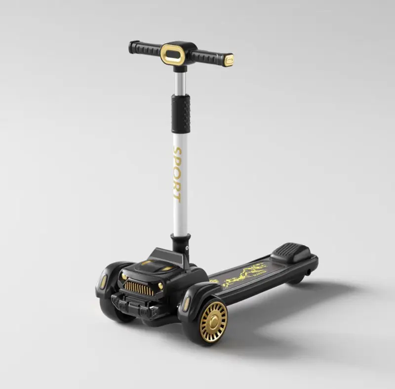 سكوتر سيارة الجيب، بتصميم واقعي وميزات صوتية وبلوتوث