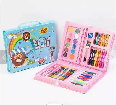 شنطة الرسم المتكاملة، 68 قطعة لكل فنان صغير
