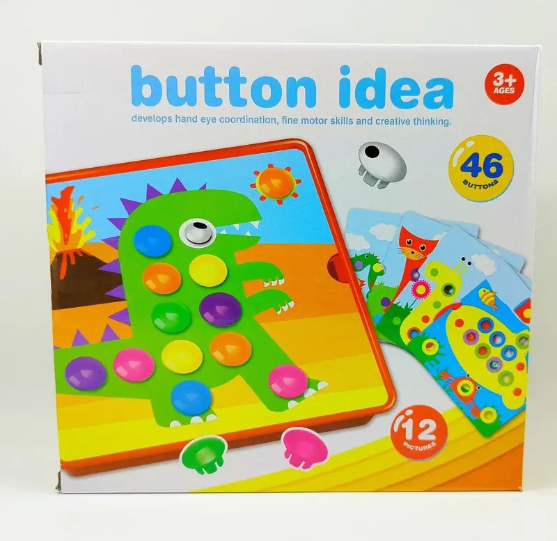 لعبة الأزرار الإبداعية، 12 شكلاً و46 دبوسًا