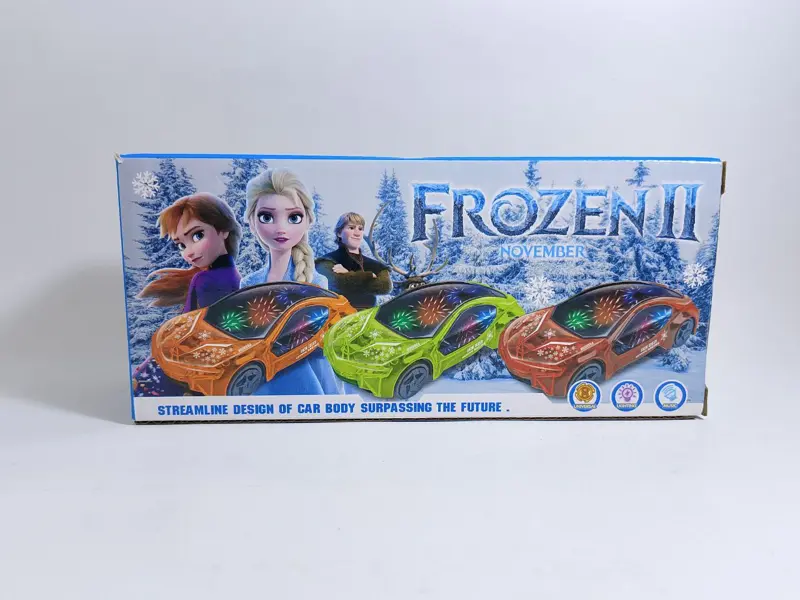 سيارة الأصوات والأضواء، بتصميم 3D شفاف ومبتكر